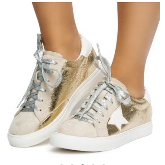 Shoes - 🔥🔥🔥METALLIC FASHION SNEAKERS